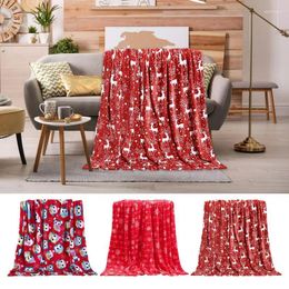 Blankets 70 X 100Cm Throw Blanket Warm Winter Bed Throws Christmas Printed Pattern Cover For Sofa Bedroom