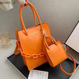 Bag PU Leather Crossbody Bags Lady Top-handle Handbags Female SimpleSolid Colour Summer Simple Totes For Women 2024 Trend