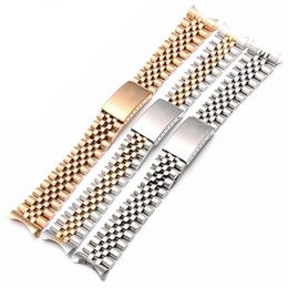 Watch Accessories Steel Strap 13 17 18 19 20 21 22mm Band For Rolex Mens And Womens 240311