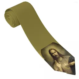 Bow Ties The Heart Of Jesus Christ Tie Custom Neck Cute Funny Collar Men Daily Wear Necktie Accessories