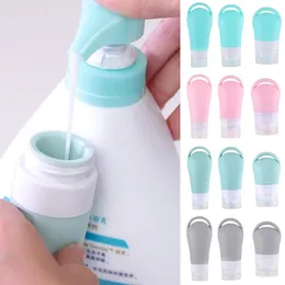 Storage Bottles Travel Size Empty Refillable Squeeze Tube 38/60/90ml Silicone Bottle Dispenser Portable Sample Container For Liquid