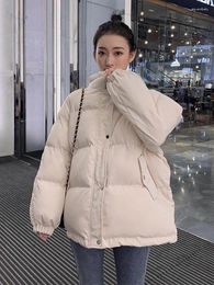 Women's Jackets 2024 Women Short Jacket Winter Parkas Thick Hooded Cotton Padded Coats Female Loose Puffer Outwear