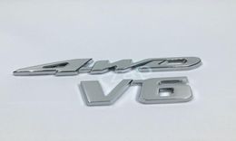 Car Rear Tailgate Trunk Chrome 3D 4WD V6 Logo Embleml Sticker Badge For VW Hyundai4707562