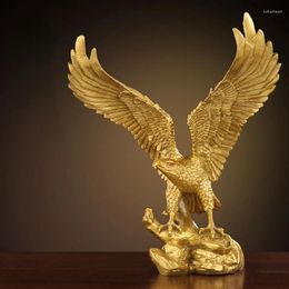 Decorative Figurines Pure Copper Great Exhibition Eagle Ornament Office Spread Wings Living Room Home Crafts