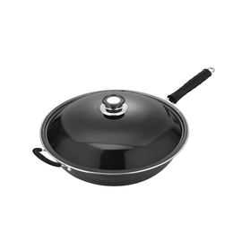 Factory wholesale enamel pan with lid set Pan physical non-stick frying pan frying pan stall running rivers and lakes economical and affordable