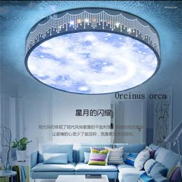 Ceiling Lights Cartoon Creative LED Remote-controlled Lamp Boy Girl Bedroom Children Room Modern Simple Star Moon