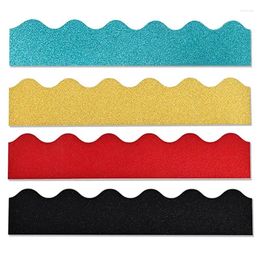 Window Stickers Blue/gold/Red/Black Bulletin Border Trim Chalkboard Paper Roll Classroom Wall Decor Scalloped Decorations