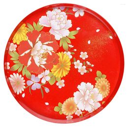 Plates Chinese Wedding Tray Candy Serving Plate Decor Fruit Tea Imitation Porcelain Snack Platter Dessert Banquet