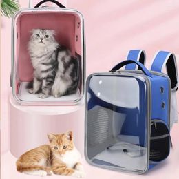 Cat Carriers Large Space Portable Carry Bag Outdoor Breathable Travel Unique Transparent Cats Backpack Transporter Mochilas Pet Carrier