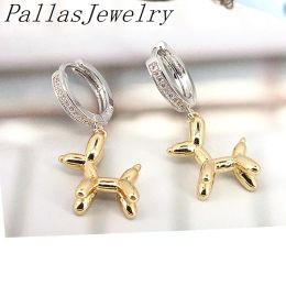Earrings 5 Pairs New Design Fashion Gold Puppy Earring 2022 Fashion Cute Animal Balloon Dog Earrings For Women Girls Jewelry