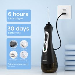 SEAGO New Oral Dental Irrigator Portable Water Flosser USB Rechargeable 3 Modes DIY Mode IPX7 Water for Cleaning Teeth SG833