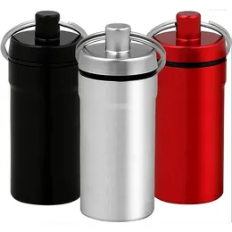 Storage Bottles 3 Color Waterproof Aluminum For Case Container Bottle Holder Keychain Carabiner Outdoor F
