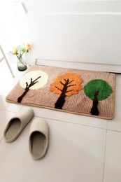Bath Mats Soft Bathroom Carpet Mat Room Rug Anti-Slip Rectangle Toilet Floor Foot Doormat Shower Pad For Living