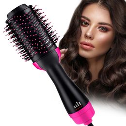 Heating Comb Straightener Hot Air Brush One-Step Hair Dryer Volumizer Styler Dryer Blow Dryer Brush 1000W Hair Dryers