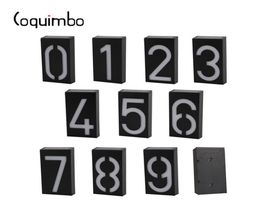 Coquimbo Solar Panel Number Digit Plate Solar Lamp LED Light Sign For House el Plaque Mailbox Garden Lamp Doorplate Lamp4829918