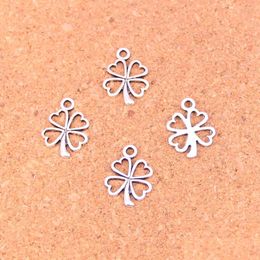 Charms 240Pcs Antique Sier Plated Clover Flower Pendants For European Bracelet Jewellery Making Diy Handmade 17X14Mm Drop Delivery Findi Dh2V1
