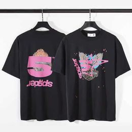 American Fashion Brand Thug Celebrity Matching Sp5der Short Sleeved T-shirt for Men and Women Loose Fitting Base Couplesookbx1mj1NOJF7WV