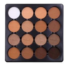 16 Colour Face Contour Palette 3d Silhouette Nose Shadow Makeup Palette for Women Lasting Waterproof Blush Palette Pretty Makeup 240319