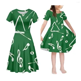 Party Dresses Noisydesigns Women Dress Music Note Pattern Loose Mom And Daughter Mother's Day Gift Family Parent-child Outfits