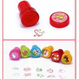 Assorted Stamps for Kids Self-ink Stamps Children Toy Stamps Smiley Face Seal Scrapbooking DIY Painting Photo Album Decor
