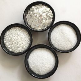 Factory direct high flash silver glitter powder Christmas nail art toner color glitter PET sequins large quantity discount