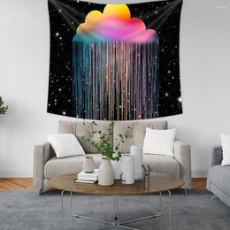 Tapestries Tapestry Living Room Boho Office Decor Space Background Cloth Hanging Wall For Polyester Printed Home
