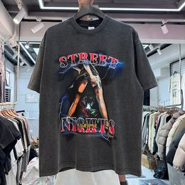 Vintage Tees T Shirts Mens Shirt Sex Women Printed US Size Tshirts Hip Hop Real Pics 24SS