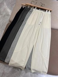 Women's Pants Summer Thin Casual Straight Leg Loose Jersey Pats