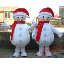 halloween Christmas Snowman Mascot Costume Cartoon Character Outfits Suit Christmas Carnival Unisex Adults Carnival Birthday Party Dress