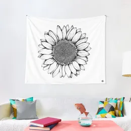 Tapestries Sunflower Tapestry Aesthetic Room Decor Korean Outdoor Cute Things