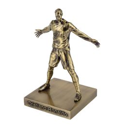 Fabriksdirektförsäljning Cristiano Ronaldo Metal Alloy Ancient Bronze Figure Idol Decoration