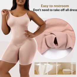 lady Waist Tummy Shaper Large size plastic jumpsuit with suspender buttocks lifting pants flat angle waist tightening bodysuit reinforced version