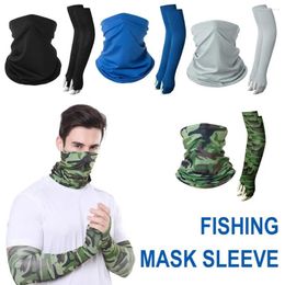 Bandanas Unisex Reusable Cloth Neck Gaiter Face Mask Sleeve Quick-drying Sport Arm Scarves Fishing Breathable Sleeves O6A1