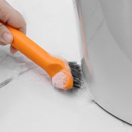 Multifunctional 3-in-1 Cleaning brush Magic Bathroom Floor recessed cleaning brush set Plastic stiff bristle crevices brush