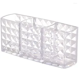 Storage Boxes Fashionable Acrylic Pen Holder Sparkling Texture Cosmetics Brush Box