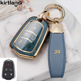 TPU Car Key Case Remote Control Protector Cover For Cadillac ATS-L XTS XT4 XT5 XT6 CTS CT6 ATS 28T SRX Escalade Accessories