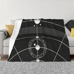 Blankets Blanket Flannel Spring Autumn Sun Chart Vintage Solar Diagram Warm Throws For Winter Bedding