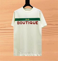 Fashion Stylist Mens T Shirt Red Green Stripe Short Sleeves Tshirt Summer Men Women Couples Cotton Tees9749822