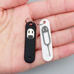 1-5Pcs SIM Card Removal Tool Universal Mobile Phone Sim Card Tray Ejector Anti-lost Keychain Card Pin Needle Protective Cover