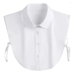 Bow Ties Fake Shirt Collar For Men Women Unisex Versatile Fashion Business Inside Office Work Clothing Detachable Collars