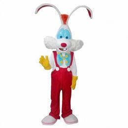 Halloween Easter Roger Rabbit Bunny Mascot Costume Walking Halloween Suit Large Event Costume Suit Party dress