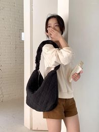 Hobo Nylon Cloth Crossbody Bags For Women Light High Quality Shoulder Bag Designer Luxury Casual Vintage Handbags Ins Solid Color