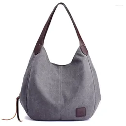 Shoulder Bags Female Bag Fashion All-match Literary Simple Korean Style Handbag Multi-compartment Leisure Big