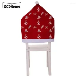 Chair Covers Removable Christmas Non-Woven Home Table Dinner Back Decor Seat Cover Year Party Supplies Xmas Decoration