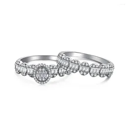 Cluster Rings S925 Silver Ring Niche Design For Women With High Carbon Diamond Stacked Straps High-quality Jewellery