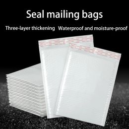 Hysen 10Pcs Poly Bubble Mailer White Self-Seal Padded Envelopes for Accessories Jewellery and Cosmetics Mailing Courier Mailer