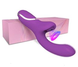 Sex Toy Massager 20 Modes Female Suction Toy with Tongue Vacuum Stimulator Toys Machine Goods Clitoral Sucking for Adult3312296