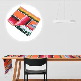 Carpets Blanket Mexican Table Flag Woven Throw Blankets Party Runner Cotton Striped Weave Carpet