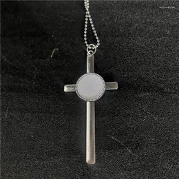 Pendant Necklaces Sublimation Blank Cross Pendants Transfer Printing Consumables 50pcs Of Lot