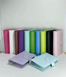 Notepads A6 Notebook Binder 6 Rings Spiral Business Office Planner Agenda Budget Binders Macaron Color PU Leather Cover2844549
